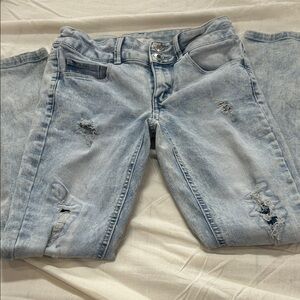 SO Distressed Light Blue Denim Jeans